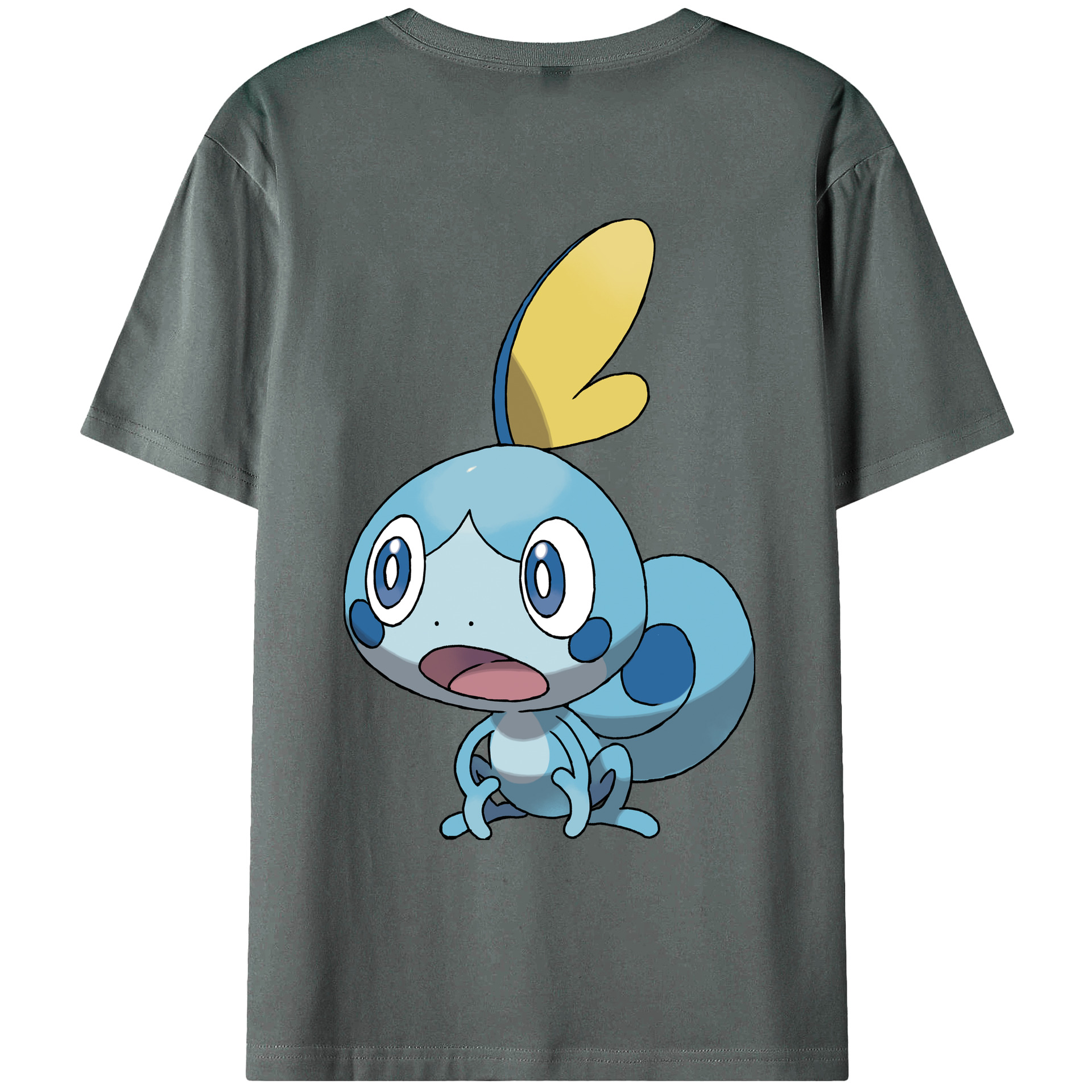 （画像用） ポケットモンスター Pokémon 綿100％ メンズ半袖Tシャツ（バックプリント） 通気性